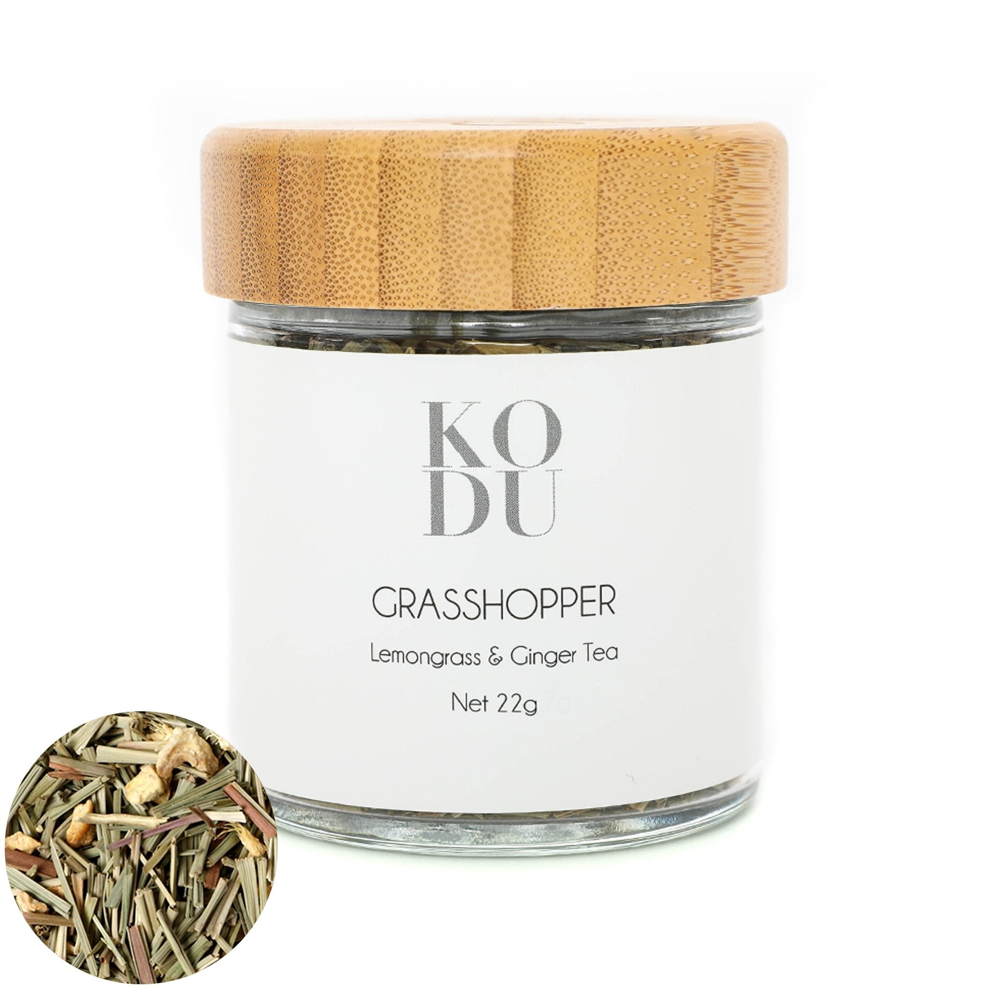 Grasshopper - Loose Leaf Tea Infusion - Lemongrass & Ginger Tea - mykodu