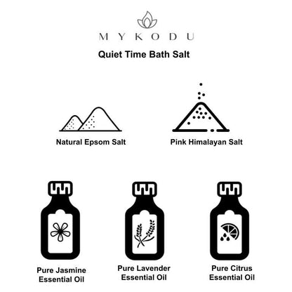 Pamper Gift Box - My Time, Herbal Tea, Epsom Salts & Bath Soak Gift Set - mykodu