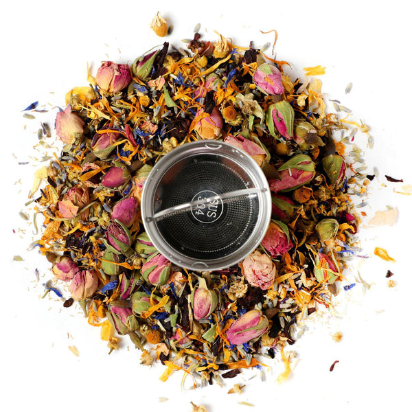 Rose Garden -  Artisan Loose Leaf Tea Blend - Rosebud, Chamomile, Lavender & Hibiscus Tea