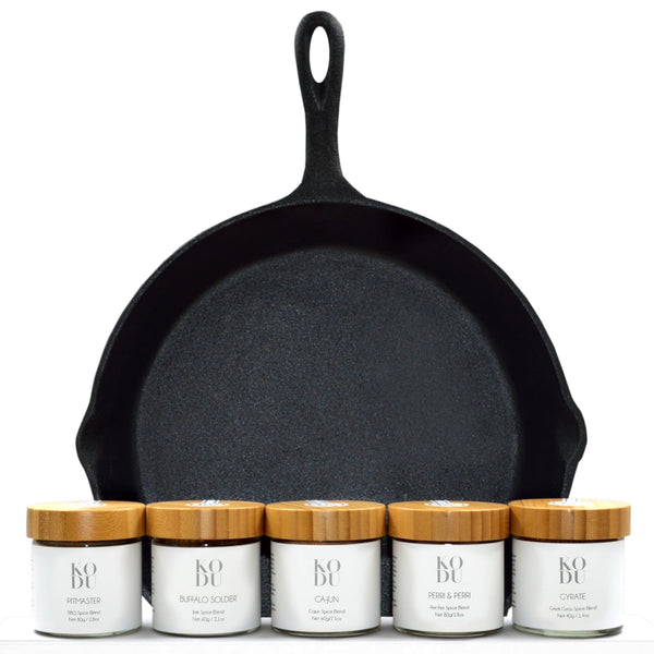 Cast Iron Cook | Skillet | Cookout BBQ Rub Gift Set | Home Cooks